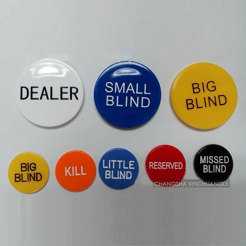 PS Chips Dealer Button 50MM Big Blind Small Blind All In Texas Dealer Button Chips Casino Dealer Button