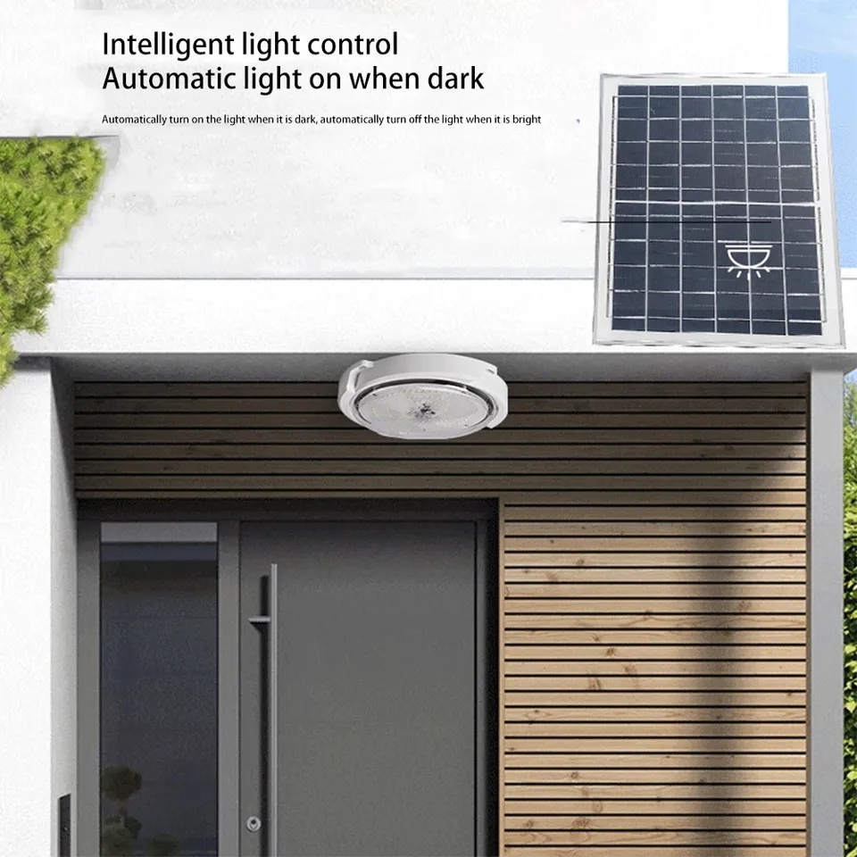 Indoor Solar Ceiling Light 50W 100W 150W Indoor Solar Light Home House With Remote Control