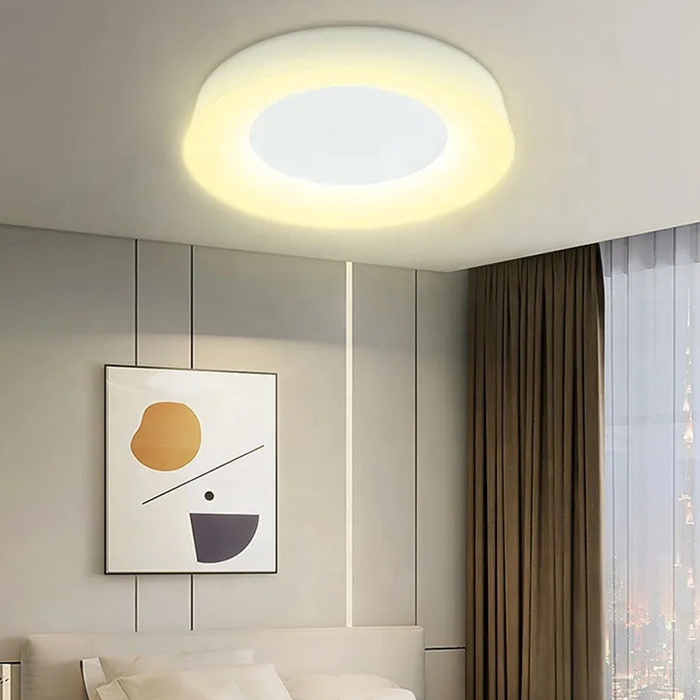 Multi sizes 12 Inch 16 Inch Led Flush Mount Ceiling Light Cct Rgb Color Changing Ceiling Light App Control Indoor Led Ceiling Li