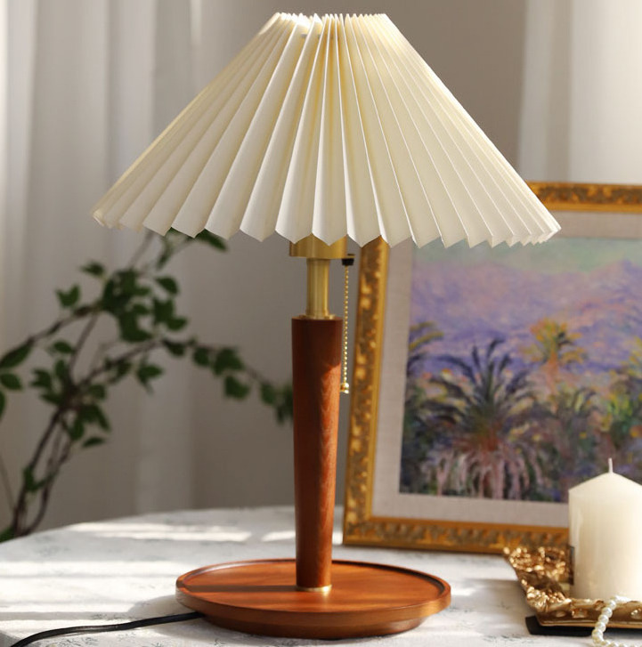 Excellent Quality Alabaster Marble Table Lamp With Fabric Shade OEM ODM all accepted with wood base and pull switch