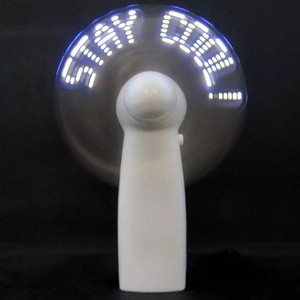 CSX New Product Mini Portable Handy Led Custom Message Battery Fan, Programmable Led Display Handheld Electric Fan