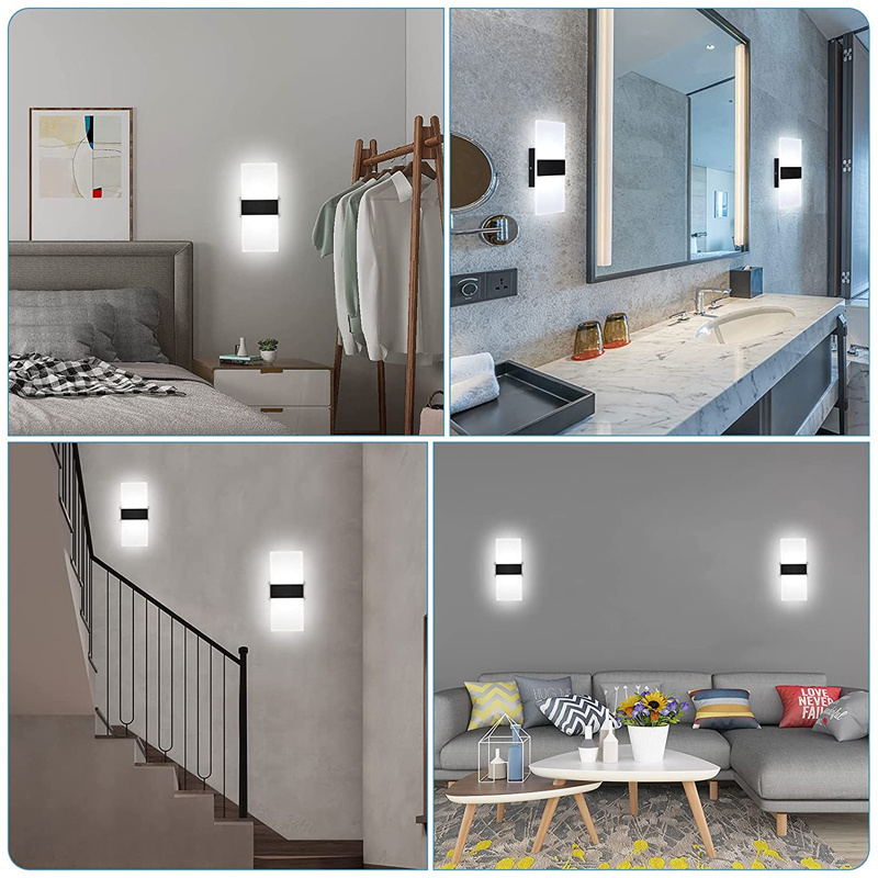 RGB 3W LED Wall Lamp Lighting With Remote Controller Colorful Indoor Outdoor Wall Sconce