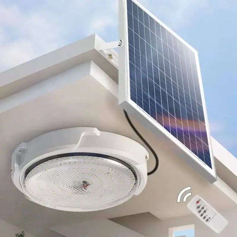 Indoor Solar Ceiling Light 50W 100W 150W Indoor Solar Light Home House With Remote Control