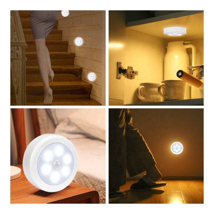 Cheap Motion-activated Magnetic Night Light 6 Led Usb Rechargeable Motion Sensor For Bedroom Stairs Wardrobes