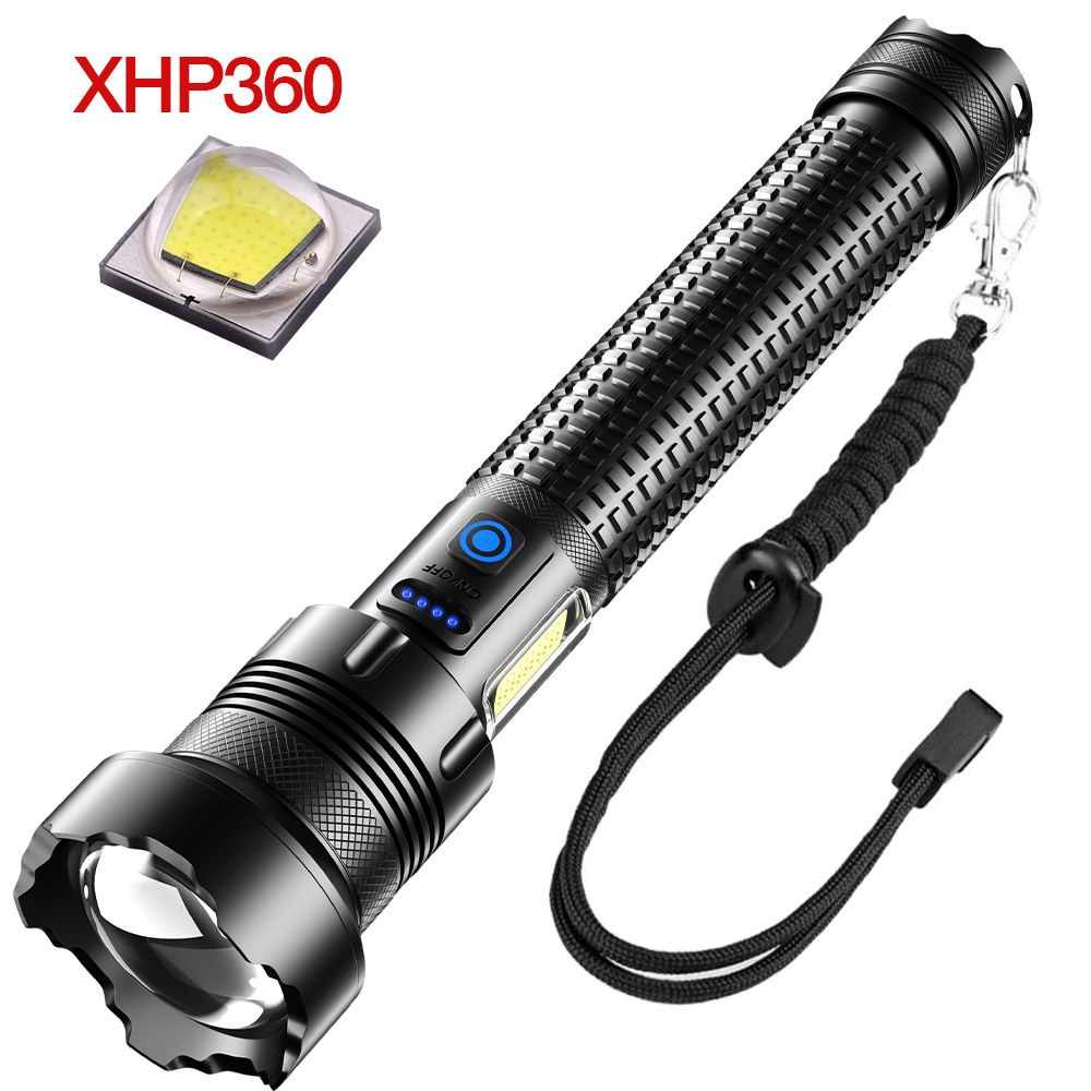 Powerful 10w 10000 Lumens 5modes Waterproof Camping Outdoor Tactical Torch Flash Light Led Usb Rechargeable Flashlights