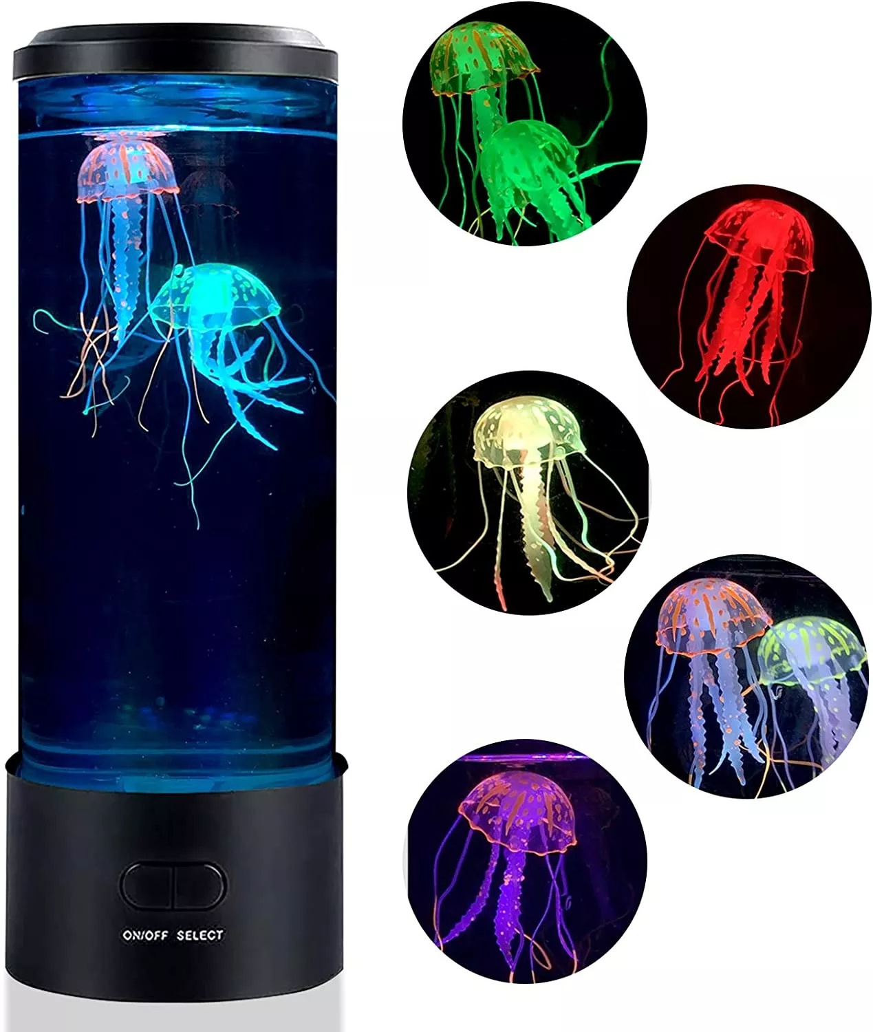 Fantasy Jelly fish Aquarium Lava Lamp Jellyfish Lamp 7 Color Changing Electric Round lamp for kids gift