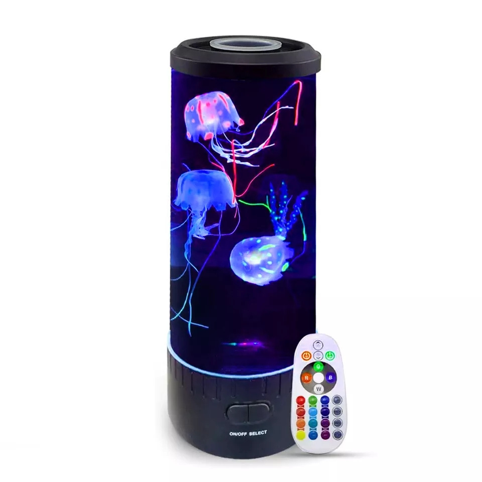 Fantasy Jelly fish Aquarium Lava Lamp Jellyfish Lamp 7 Color Changing Electric Round lamp for kids gift