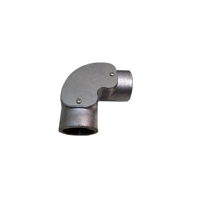 1-1/2 inch Female Conduit Inspection Elbows  Hot Dipped Galvanised  BS31 Conduit fittings