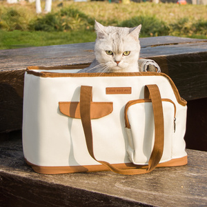 Cat Travel Bags Portable Pet Outdoor Tote Bag Exposed Head Small Dog Car Cross-body Bags