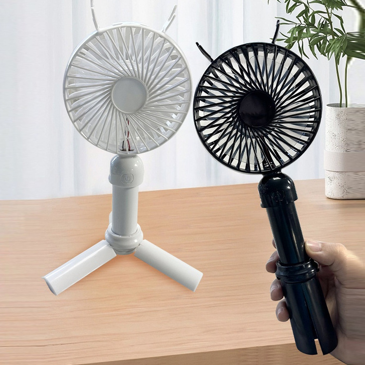 New Portable Usb Air Cooling Tripod Stand Circulating Electric Rechargeable Camping Telescopic Fan