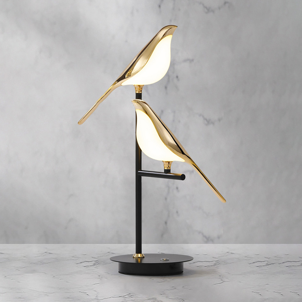 Nordic Bird Shape Design Table Lamps Study Reading Night Lights For Bedroom Led Home Decor Bedside Desk Lamp Table Light