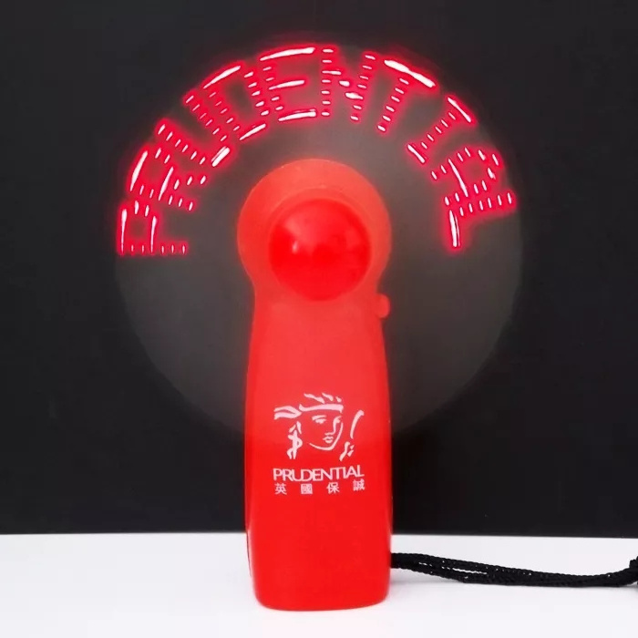 Factory Promotional Gifts Custom Programmable Mini Usb Driver Led Message Handheld Fan By Software