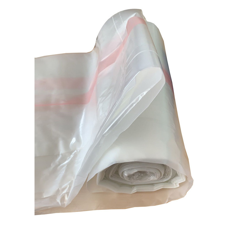 xingyan laundry bag strong biodegradable water soluble  starch plastic bag  with handle for hotel and hospital