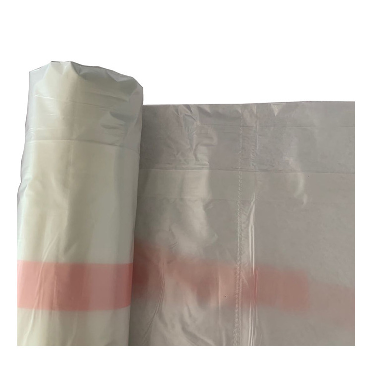 xingyan laundry bag strong biodegradable water soluble  starch plastic bag  with handle for hotel and hospital