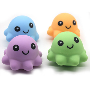 TPR Rubber Soft Cute Flour Ball Decompression Squishy Animal Anit-stress Squeeze Octopus Plastic Toys