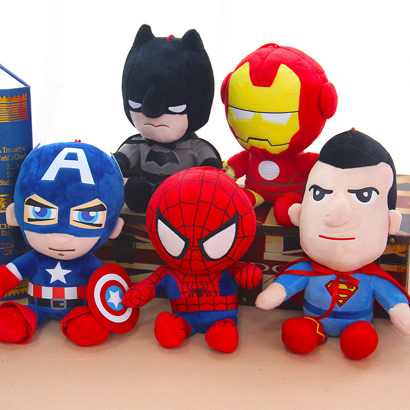 Wholesale Collection Anime America Captain Soft Plush Stuffed Toy Spiderman Super Hero Plush Toys