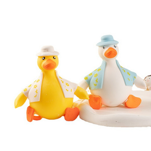 2024 New Kawaii Stretch Sand Filled Duck Animal Toys Stress Relief Vent Mini Squishy Fidget TPR Squeeze Toy