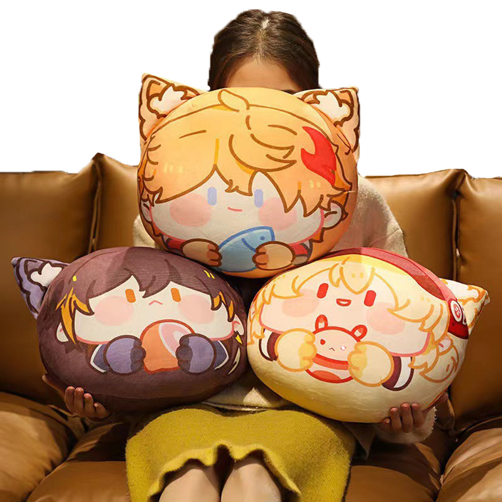 Wholesale Genshin Impact's Plush Dolls Kawaii Game Figure Zhongli Anime Soft Room Decor Stuffed Pillow Cushion Plush Toys