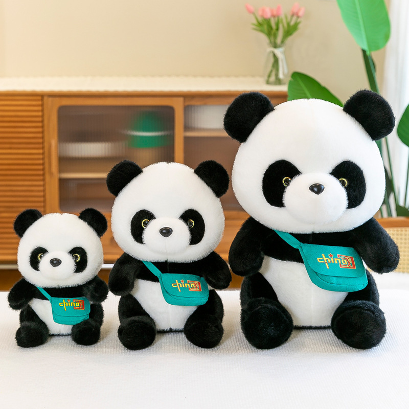 New Should Bag  Panda Doll Plush Toy Creative Panda Pillow Doll Stuffed Animals Toys Panda Birthday Gift Dolls home accessories