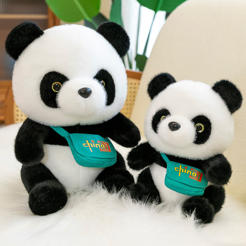 New Should Bag  Panda Doll Plush Toy Creative Panda Pillow Doll Stuffed Animals Toys Panda Birthday Gift Dolls home accessories