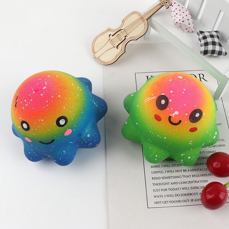 TPR Rubber Soft Cute Flour Ball Decompression Squishy Animal Anit-stress Squeeze Octopus Plastic Toys