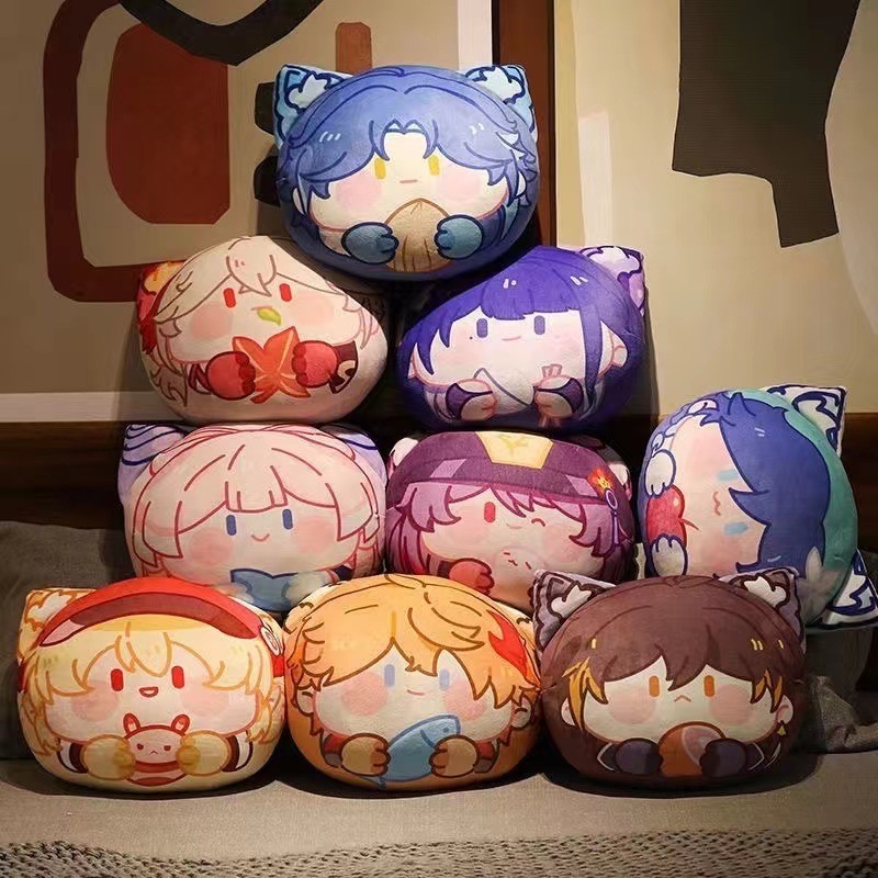 Wholesale Genshin Impact's Plush Dolls Kawaii Game Figure Zhongli Anime Soft Room Decor Stuffed Pillow Cushion Plush Toys