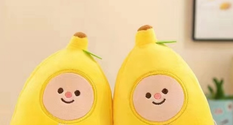 new design banana plush Pillow Sleeping Hugging throw pillow  Yellow Korea Popular Appease Dolls Banana Man