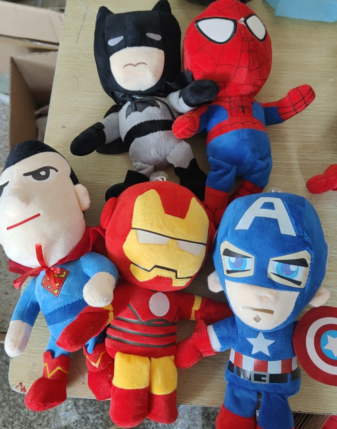 Wholesale Collection Anime America Captain Soft Plush Stuffed Toy Spiderman Super Hero Plush Toys