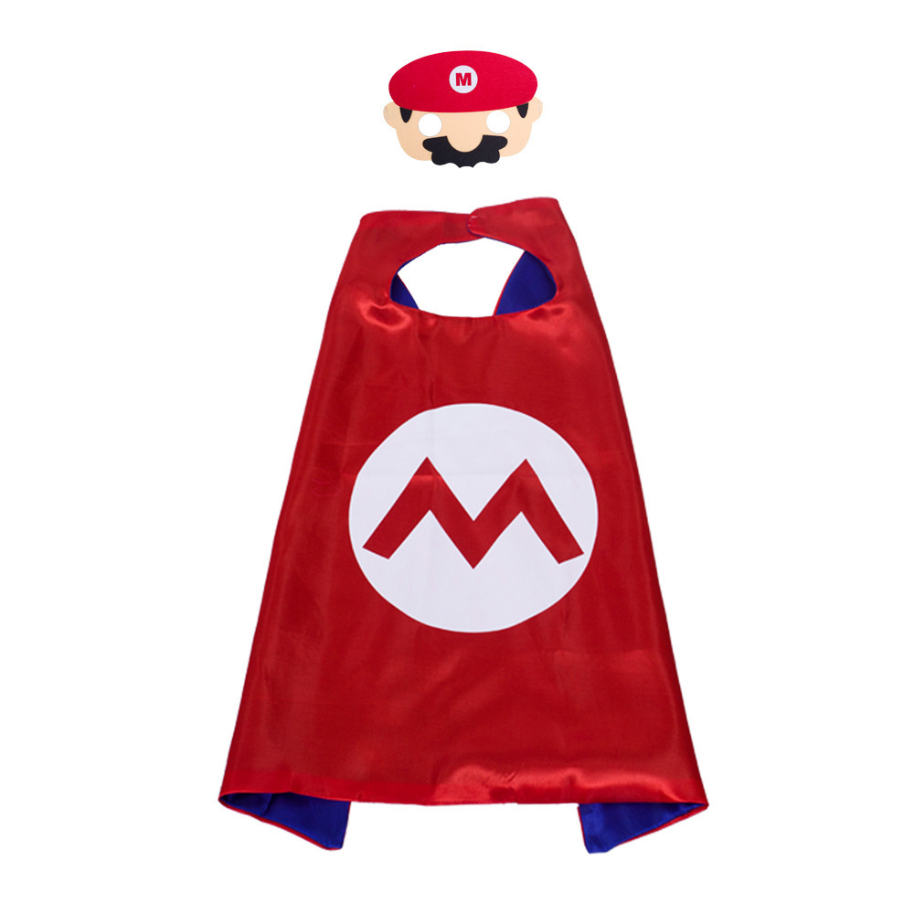 Wholesale Super Mario Series Capes Halloween Children's Cosplay Costumes mario plush toys