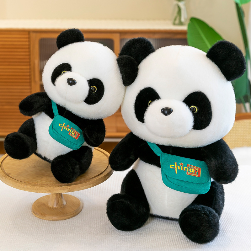 New Should Bag  Panda Doll Plush Toy Creative Panda Pillow Doll Stuffed Animals Toys Panda Birthday Gift Dolls home accessories