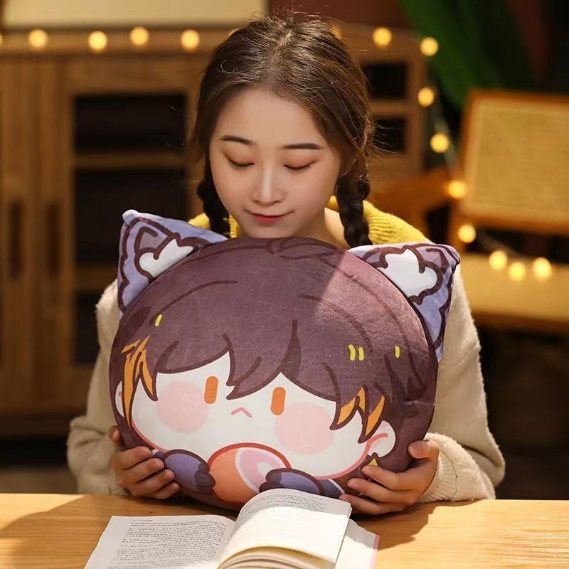 Wholesale Genshin Impact's Plush Dolls Kawaii Game Figure Zhongli Anime Soft Room Decor Stuffed Pillow Cushion Plush Toys