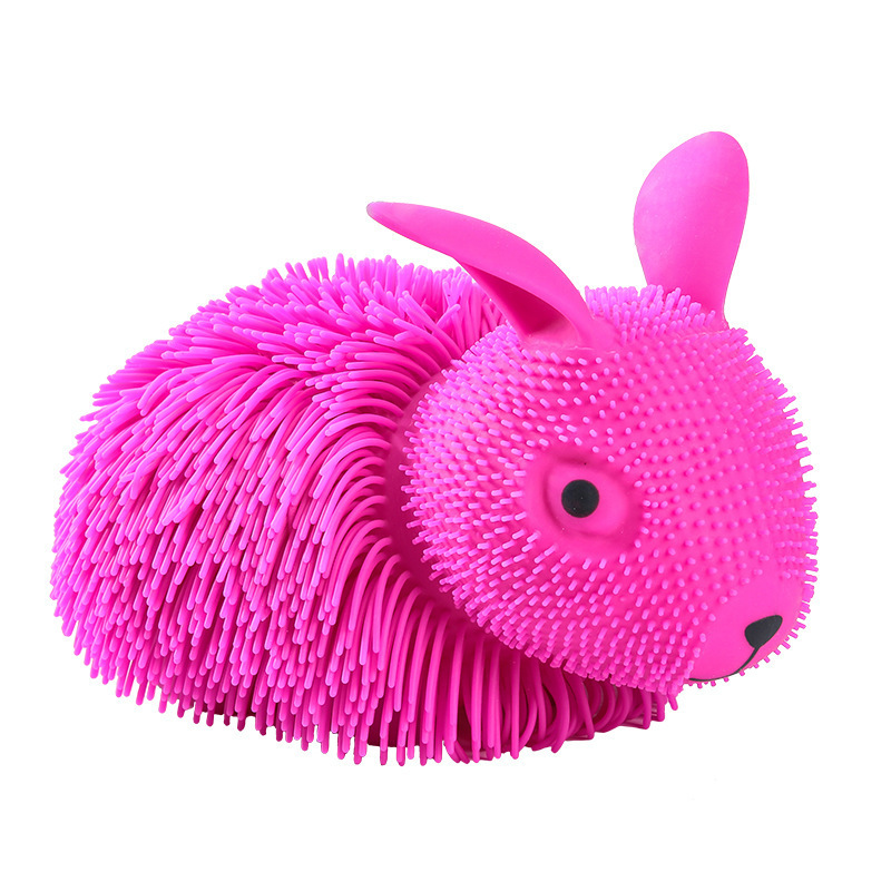 Factory Wholesale Puffer Rabbit  Stress Relief Toy  Stretchy Puffer Ball For Kids Party Favors