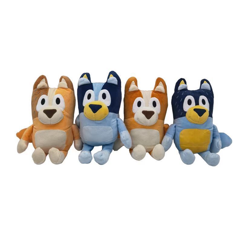 Hot Sale Boutique Shop Popular Style Stuffed Animal Dog Toys Blue Family Plush Toy Wholesale