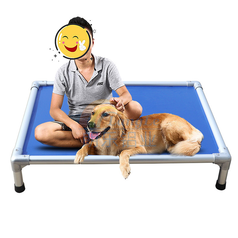 Premium Custom Travel Lightweight Luxury Camp Raised Pet Cat Dog Cot Elevated Aluminum Dog Bed