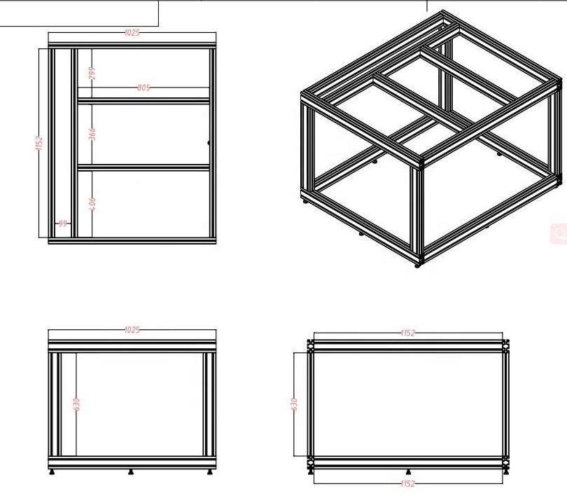 Yifan Hot-selling Commercial Fish Farming Tank With Best Quality Aluminum Material Fish Tank Accessories Aquarium