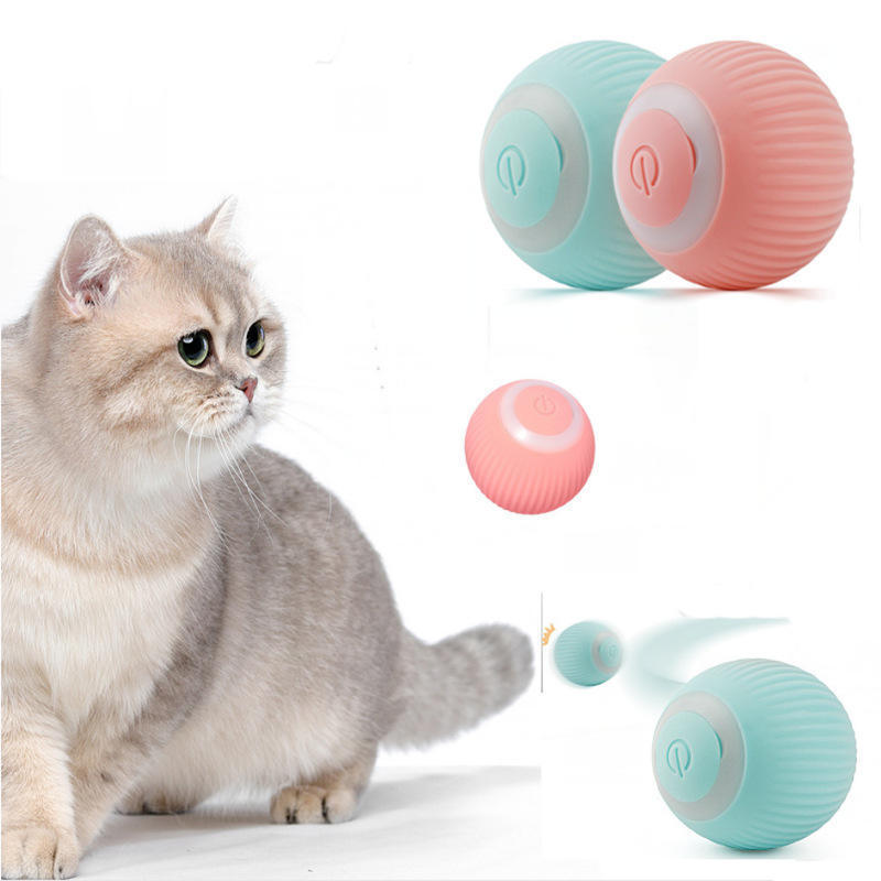 Yifan Hot-selling Smart Cat Automatic Rolling Ball Electric Toys Interactive Training Self-moving Kitten Toys Pet Accessories