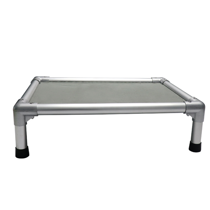 Best Selling Outdoor wholesale design dog bed aluminium raised dog bed dog high bed with mat plush cushion