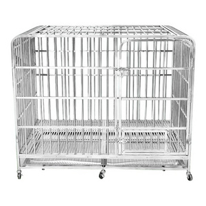 Durable Outdoor Large Folding Pet China high quality silver color dog cages metal kennels