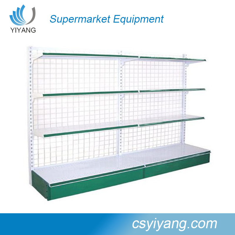 2022 yiyang  Hot sale Double side mesh back panels supermarket shelf used for hang goods shelf commercial used