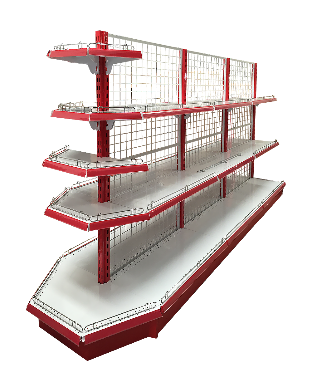 2022 yiyang  Hot sale Double side mesh back panels supermarket shelf used for hang goods shelf commercial used