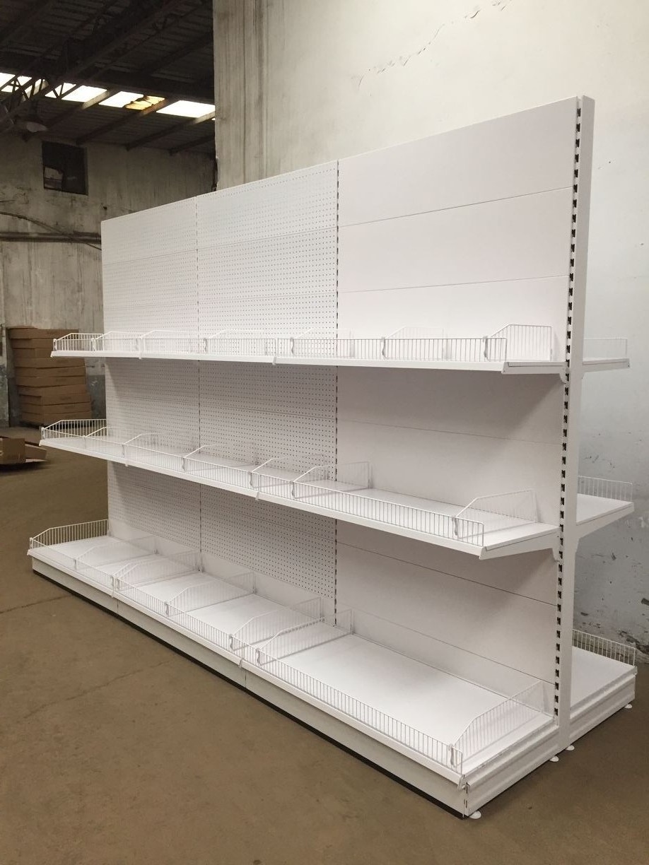 Tego Gondola Convenience Store Shelf Heavy Duty Supermarket Metallic Shelves /store Display Racks /gondola Shelving Oem