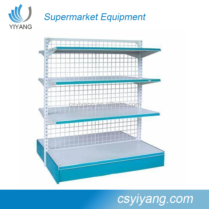 wire mesh metal steel supermarket shelf&rack store display racks