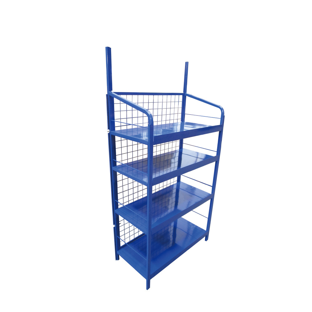 department store display rack promotion table wire mesh shelf