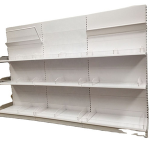 Fashionable Grocery store shelves gondola shelving unit for Supermarket double side display shelves