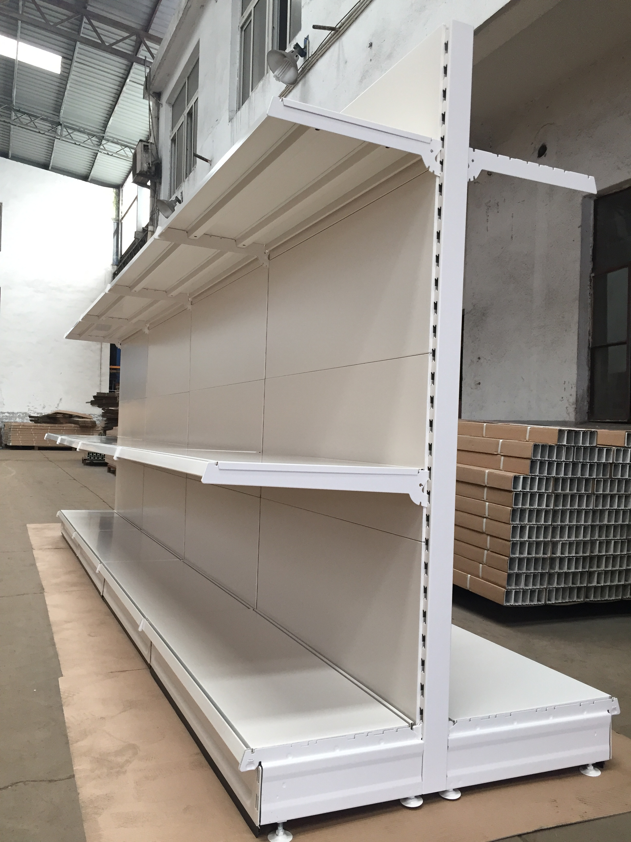 Tego Gondola Convenience Store Shelf Heavy Duty Supermarket Metallic Shelves /store Display Racks /gondola Shelving Oem