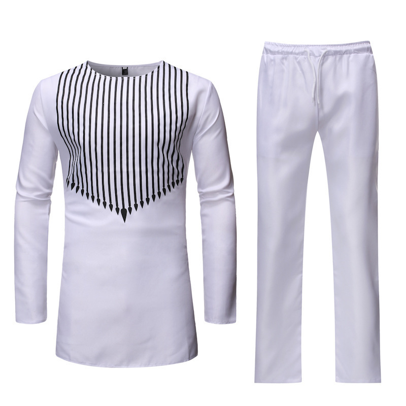 ZT-TZ05 african men clothing two piece sets long sleeve shirts and pants