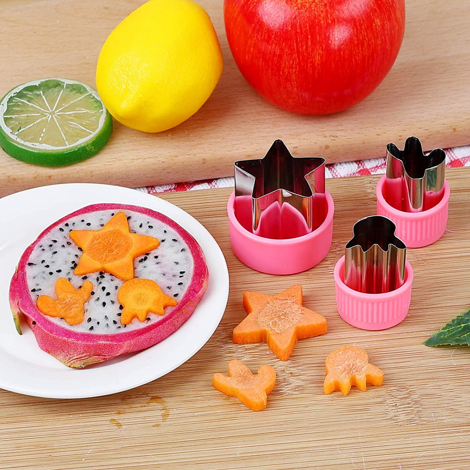 Vegetable Cutter Shape Set Mini Cookie Cutters Biscuit Cutter to Decorate Food Children's Baking and Food Supplement tool