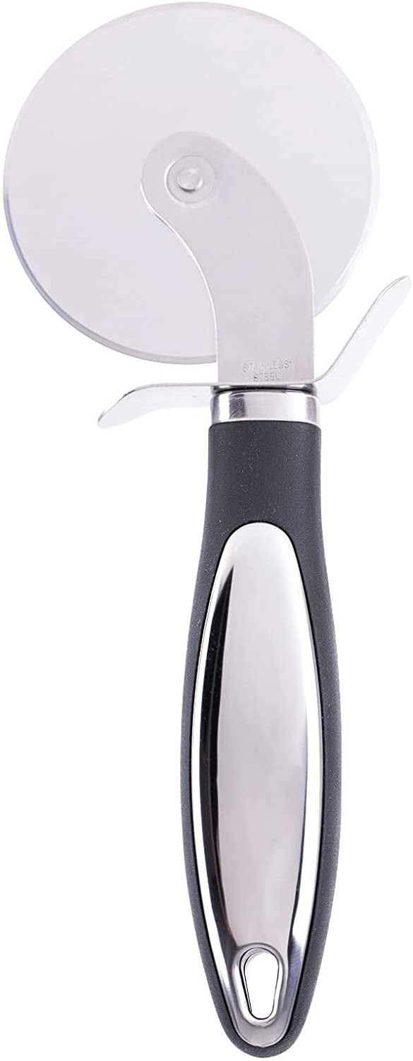 Kitchen Pizza Kit Gadgets Stainless Steel Pizza Cutter Knife Shovel Round Shape Wheels Cutters Cake Bread Pie Cutting