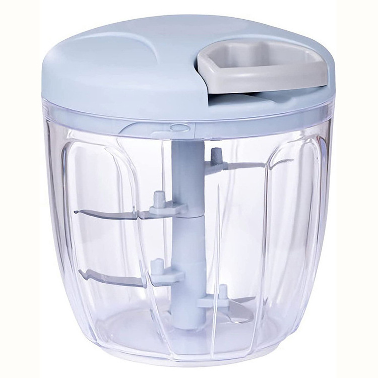 Manual Food Processor Vegetable Chopper,  Portable Hand Pull String Garlic Mincer Onion Cutter