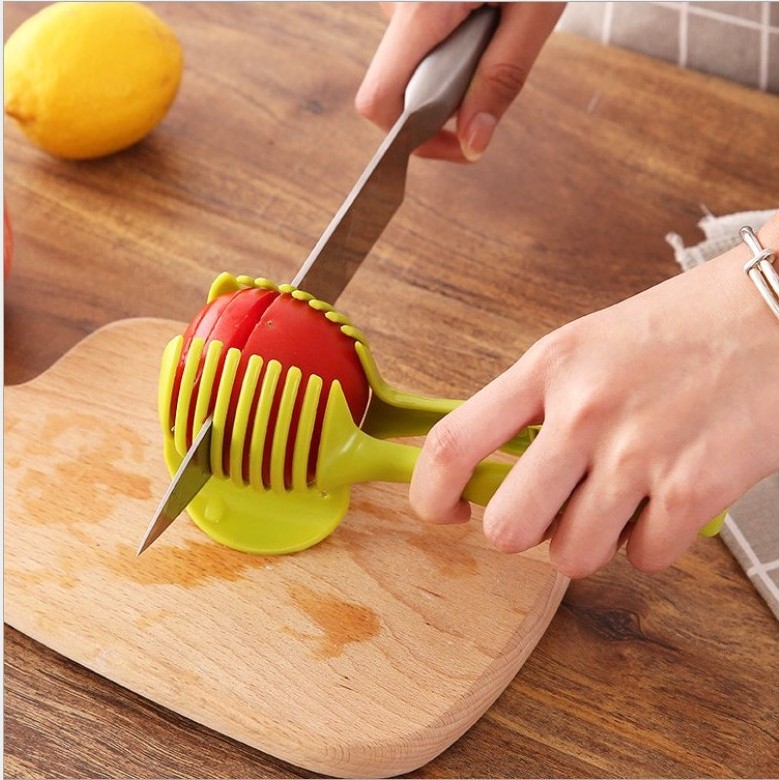 Tomato Slicers Cutter holder onion Fruit Vegetable Food Tong orange Lemon Tomato Slicer